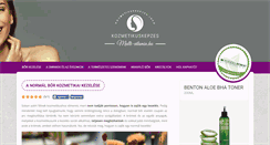 Desktop Screenshot of kozmetikuskepzes.info